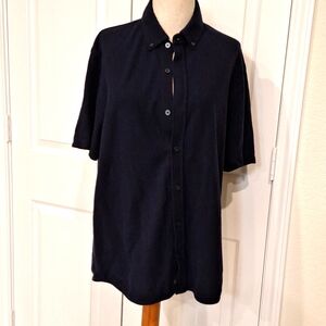Vince. Woman's Blue Button Down Shirt